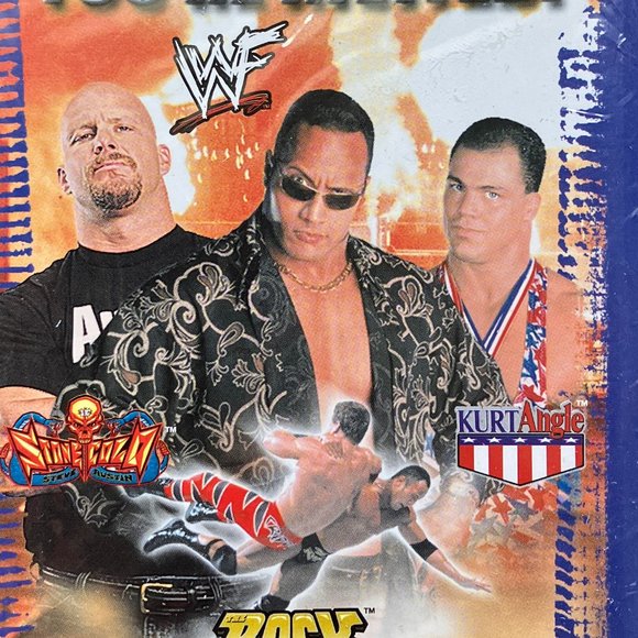 Vintage NWT  -WWF World Wrestling Federation Party Invites Ft. The Rock #13714 - Picture 6 of 6